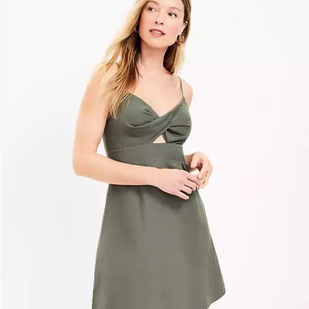 Loft Twist Cutout Mini Dress